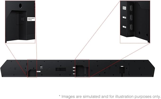 Samsung HW-Q990F Q Series Soundbar 11.1.4 Ch Subwoofer with Rear Speaker with 6 Year Amber Protection Plan (2025)