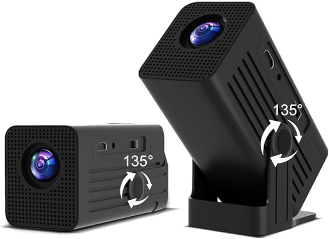 【Built-in App】Polaring Mini Projector, Smart 4K Projector with WiFi and bluetooth 1080P Support, Auto Keystone Correction,90° Rotating Adjustment,Compatible with phone, TV Stick , HDMI, USB(black)