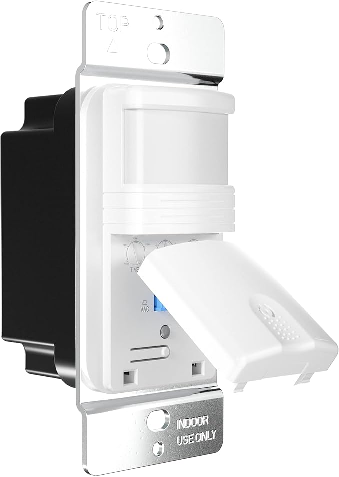 10 Pack, 3-Way Motion Sensor Light Switch (Not Single Pole), Neutral Wire Required, Indoor in-Wall Occupancy Sensor with Wall Plate, Adjustable Timer, Title 24, UL Certified, White