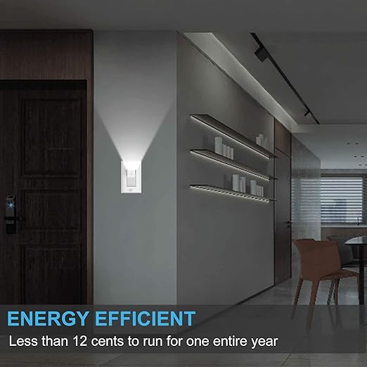 10 Pack SOZULAMP 3 Way Wall Light Switch with LED Night Light 15Amp 120/277Volt Rocker White Switch, Automatic On/Off Sensor