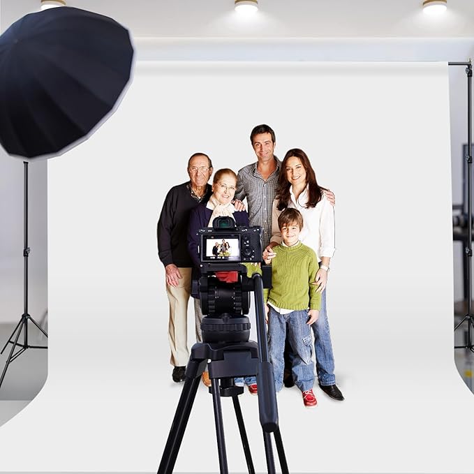 10 x 20 ft White Backdrop Background White Screen for Photography Video Recording Picture Shooting high Density Polyester Fabric Pure Recording Parties Curtain