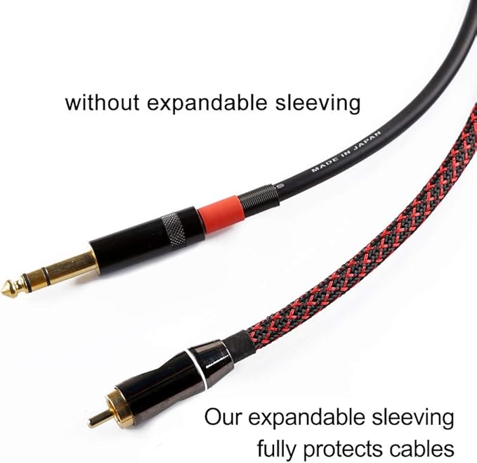 100ft - 3/4 inch PET Expandable Braided Sleeving – BlackRed – Alex Tech Braided Cable Sleeve