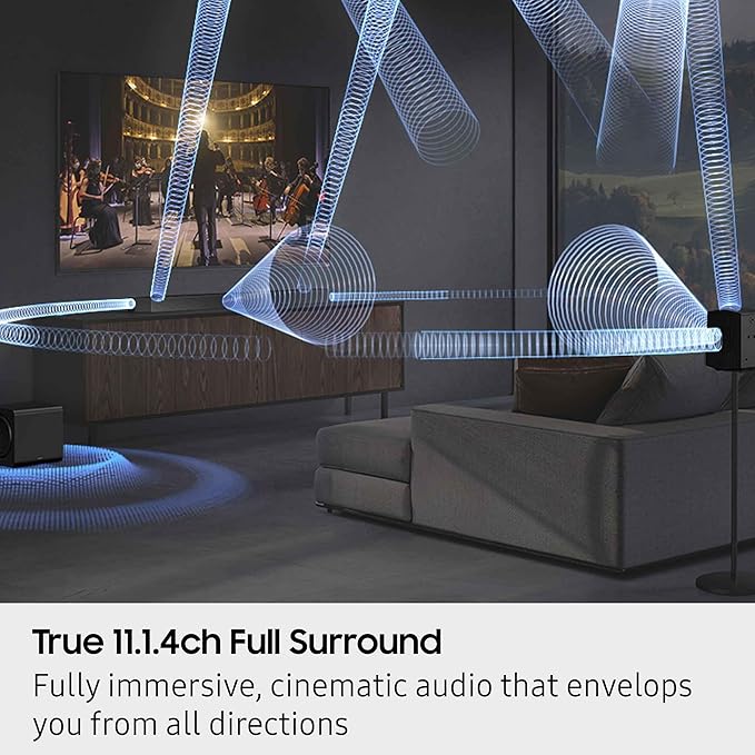 Samsung HW-Q990F Q Series Soundbar 11.1.4 Ch Subwoofer with Rear Speaker with 6 Year Amber Protection Plan (2025)