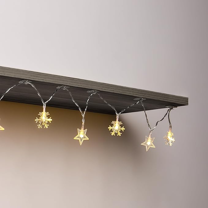 100 Mini Clear Light Clips with 120 Adhesive Strips, Damage-Free Indoor Mini Wall Hooks for Hanging, Removable Clips for Christmas Decoration