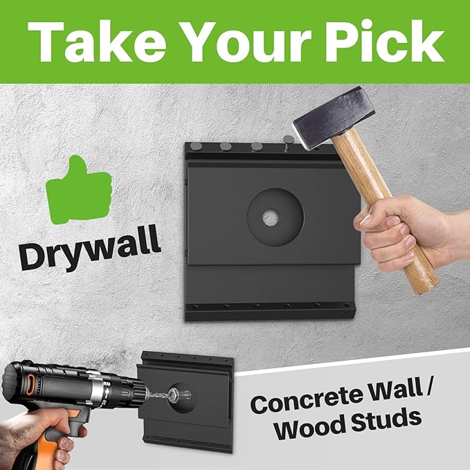 USX MOUNT Studless Soundbar Wall Mount, Universal Drywall Sound Bar Wall Brackets, Works with Most Soundbars, Holds up to 22 Lbs, Depth Adjustable 4.13-6.3'', Removable and Lockable
