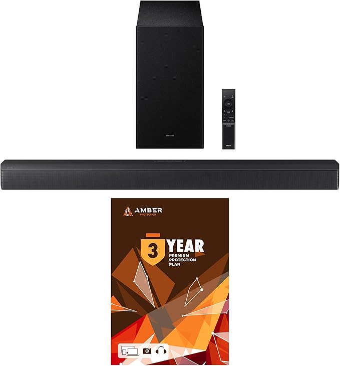 Samsung HW-B630F B-Series Soundbar 3.1 Ch and Subwoofer with Dolby Audio with 3 Year Amber Protection Plan (2025)