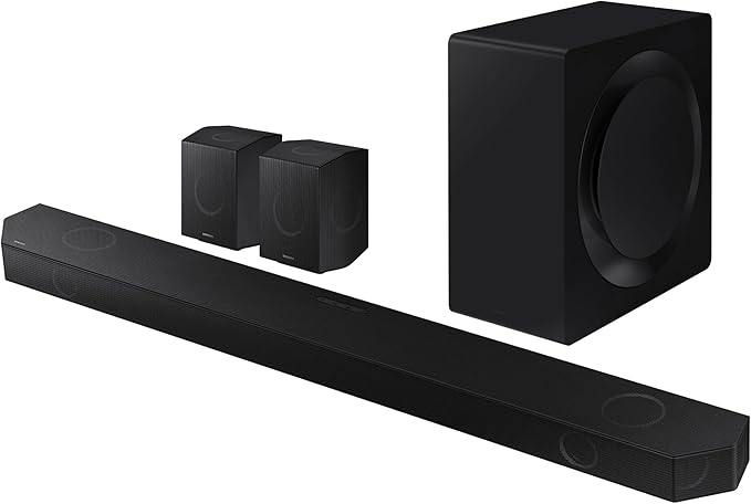 Samsung HW-Q990D 11.1.4ch Soundbar with True Dolby Atmos Sound and 6 Year Amber Protection Plan (2024)