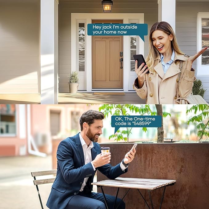 Smart Door Lock with Handle Set: SMONET Front Door Lock Set Keyless Entry Fingerprint Keypad Bluetooth Alexa Deadbolt Lockset Oil Rubbed Bronze