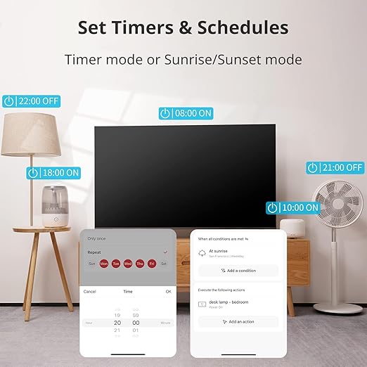 【2025 New】 SwitchBot Smart Plug Mini 15A(1 Pack), Energy Monitor, Smart Home WiFi(2.4GHz) & Bluetooth Outlet, Compatible with Alexa & Google Home, APP Remote Control & Timer Function, No Hub Required