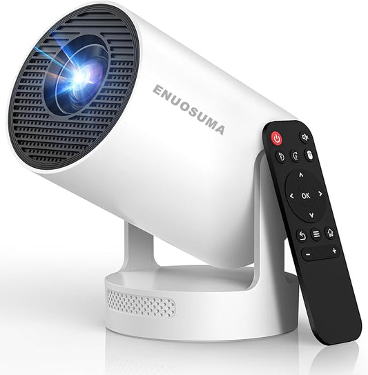 【Electric Focus】Mini Projector, Projector 4K 1080P Support, 260 ANSI Lumens Projector with Wifi and Bluetooth, Upgrade Smart Proyector, 5w Speaker, Auto Keystone Correction 35"-130" Screen HY300 Plus