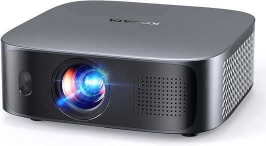 [Short Throw/1200ANSI/Built in Apps] Projector 4K with WiFi and Bluetooth, TOF Auto Focus Keystone Smart Projector for Dolby Audio Home Theater Movie, Kogata Outdoor Projector Portable Ceiling