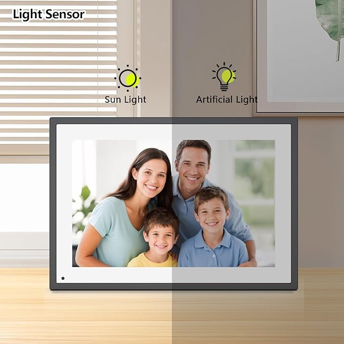 10.1 Inch Smart Digital Calendar Planner & Chore Chart, IPS HD Touchscreen Interactive Display for Family Schedules, Digital Picture Frame for Seamless Scheduling - Share Photos/Videos via App
